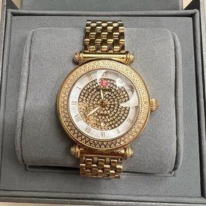 Michele Caber Gold Diamond Watch